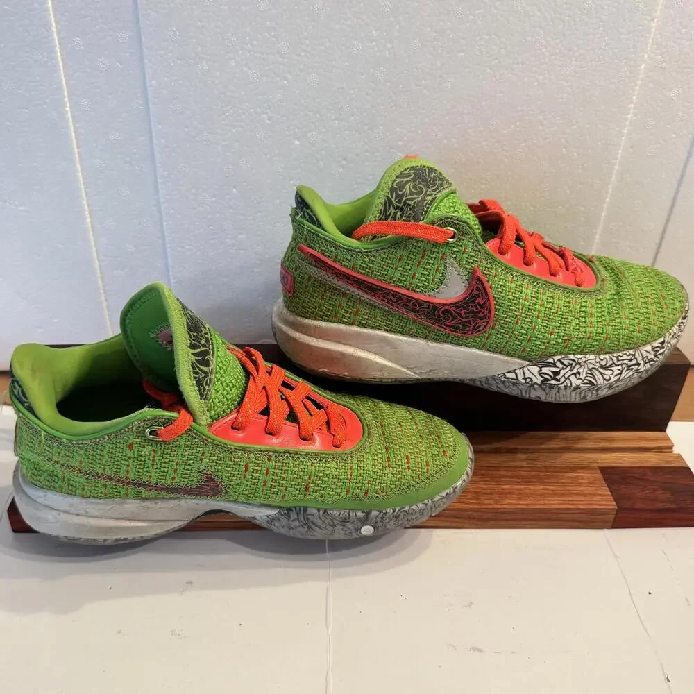 Nike Lebron Sneakers Youth 5.5 Stocking‎ Stuffer 20 Grich Green Basketball GOAT